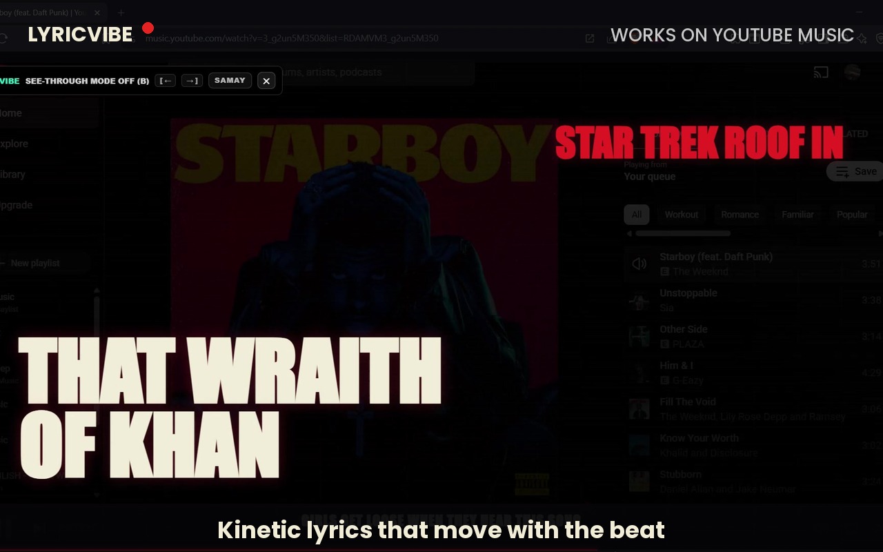 LyricVibe — Kinetic Lyrics Overlay - 截图 2