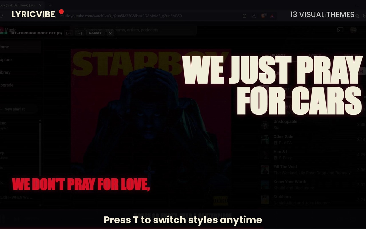 LyricVibe — Kinetic Lyrics Overlay - 截图 4