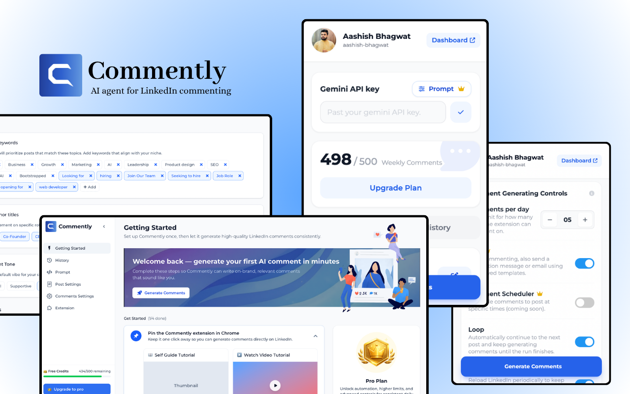 Commently - AI agent for commenting - 截图 2