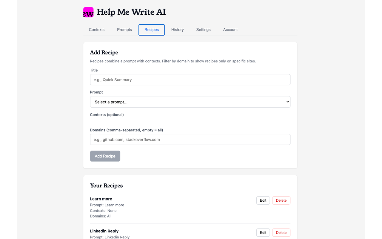 Help Me Write AI - 截图 4