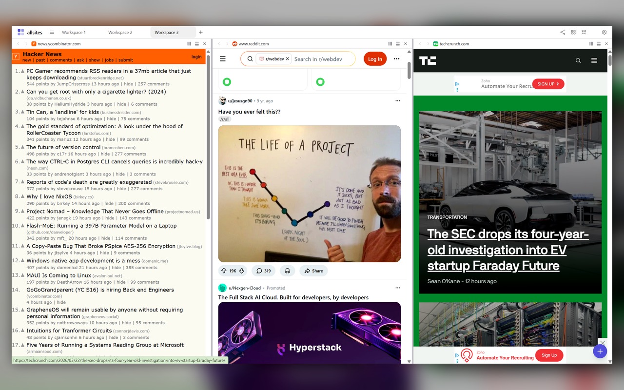 allsites.space — Multi-Site Workspace - 截图 4