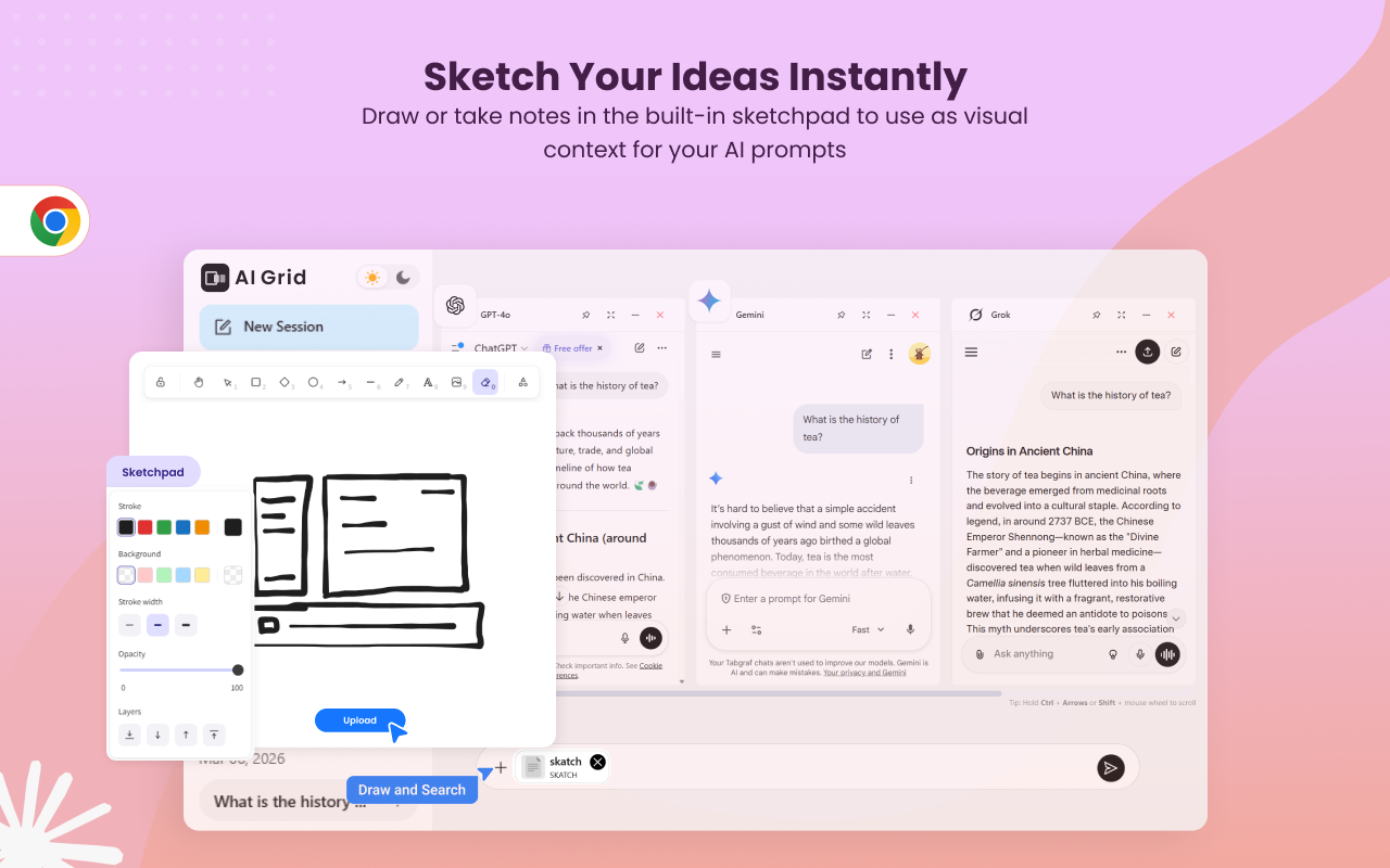 AiGrid: Multi-AI Side-by-Side Chat - 截图 4