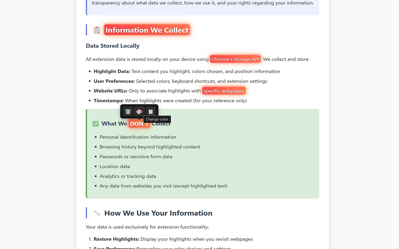 Custom Highlight Colors - 截图 1
