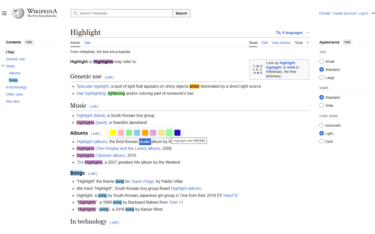 MultiMark - Multi-Color Web Highlighter - 截图 2