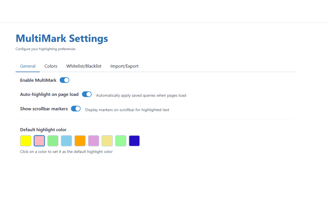 MultiMark - Multi-Color Web Highlighter - 截图 4