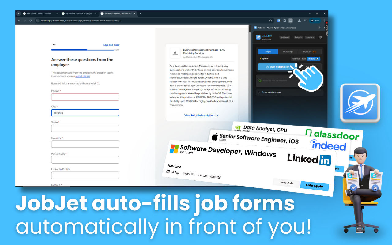 JobJet - AI Job Application Assistant - 截图 4
