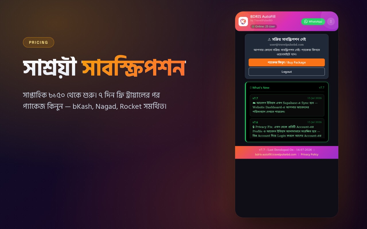 BDRIS Autofill by TravelPulsebd - 截图 3