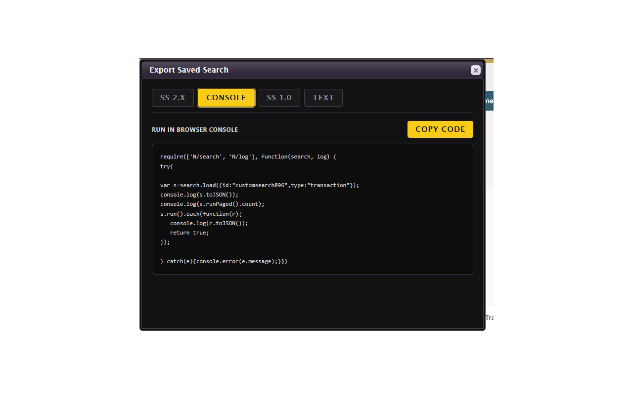 NetSuite Saved Search Extractor - 截图 5