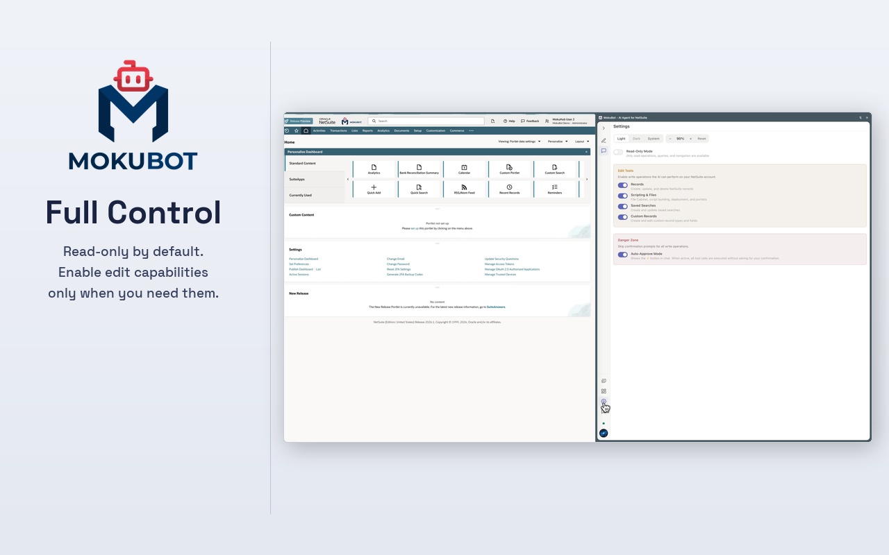 MokuBot - AI Agent for NetSuite - 截图 1