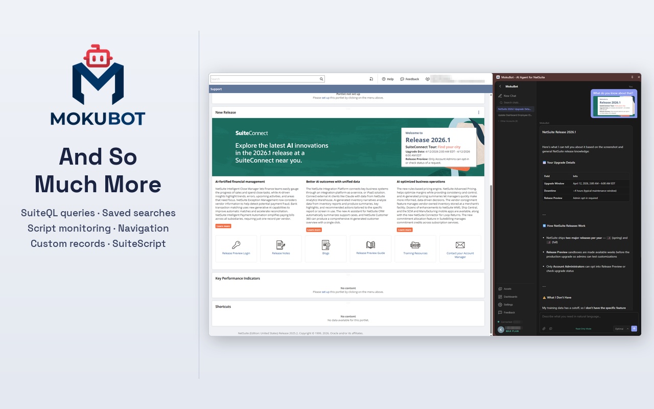 MokuBot - AI Agent for NetSuite - 截图 4