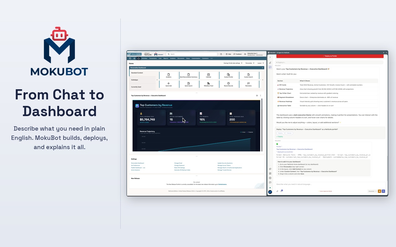 MokuBot - AI Agent for NetSuite - 截图 5