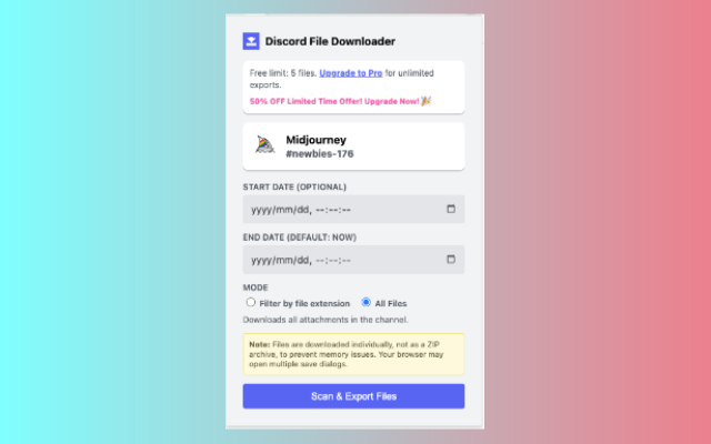 Discord File Downloader - DiscordKit - 截图 1