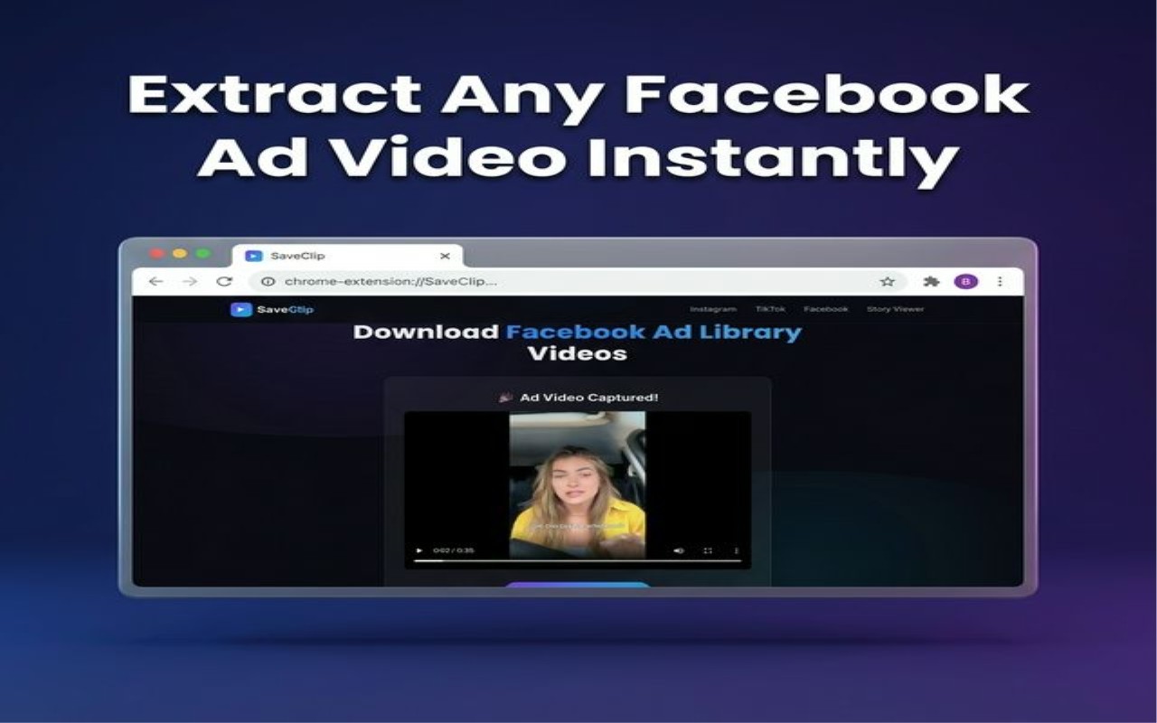 SaveClip - Facebook Ad Library Downloader - 截图 3