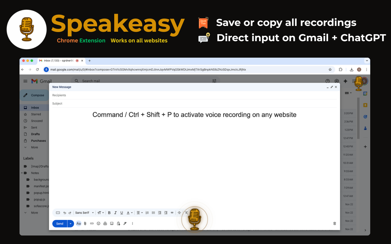Speakeasy – Instant Speech-to-Text Dictation - 截图 2