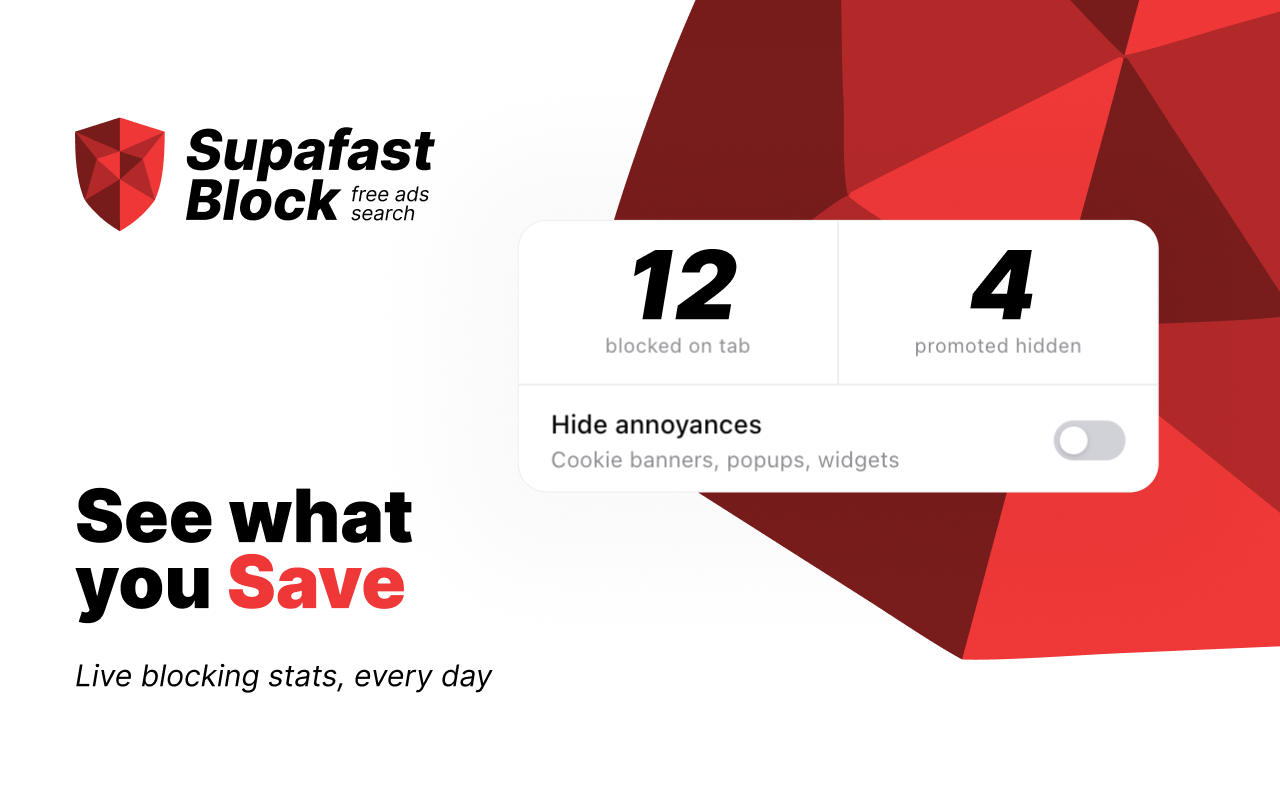 SupafastBlock - Ad Blocker - 截图 1