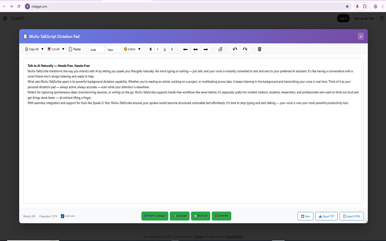 TalkScribe AI - New Gen Speech-to-Text (STT) - 截图 2
