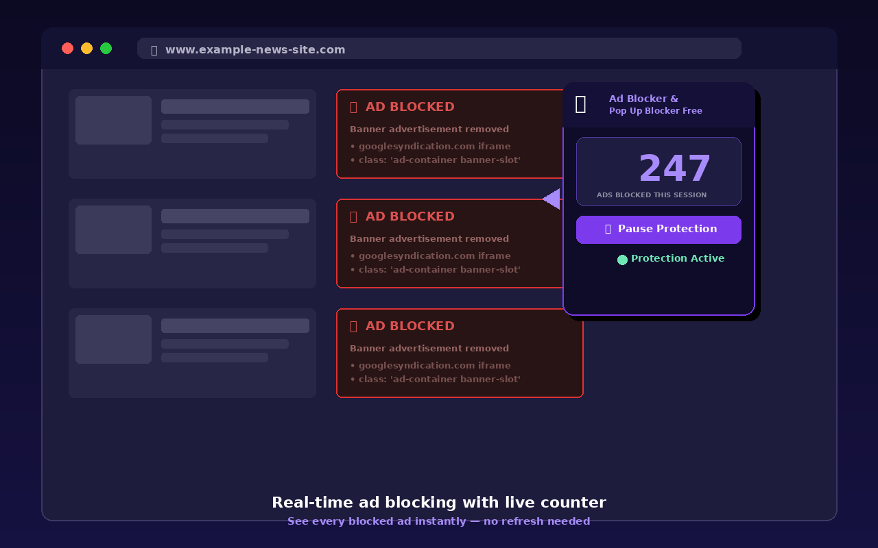 Ad Blocker & Pop Up Blocker Free - 截图 2