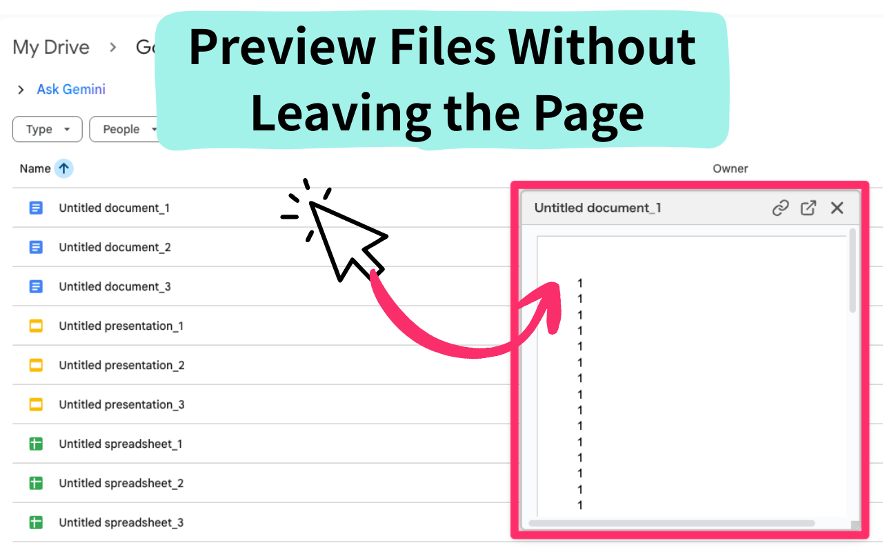 Google Drive Smart Preview - 截图 1