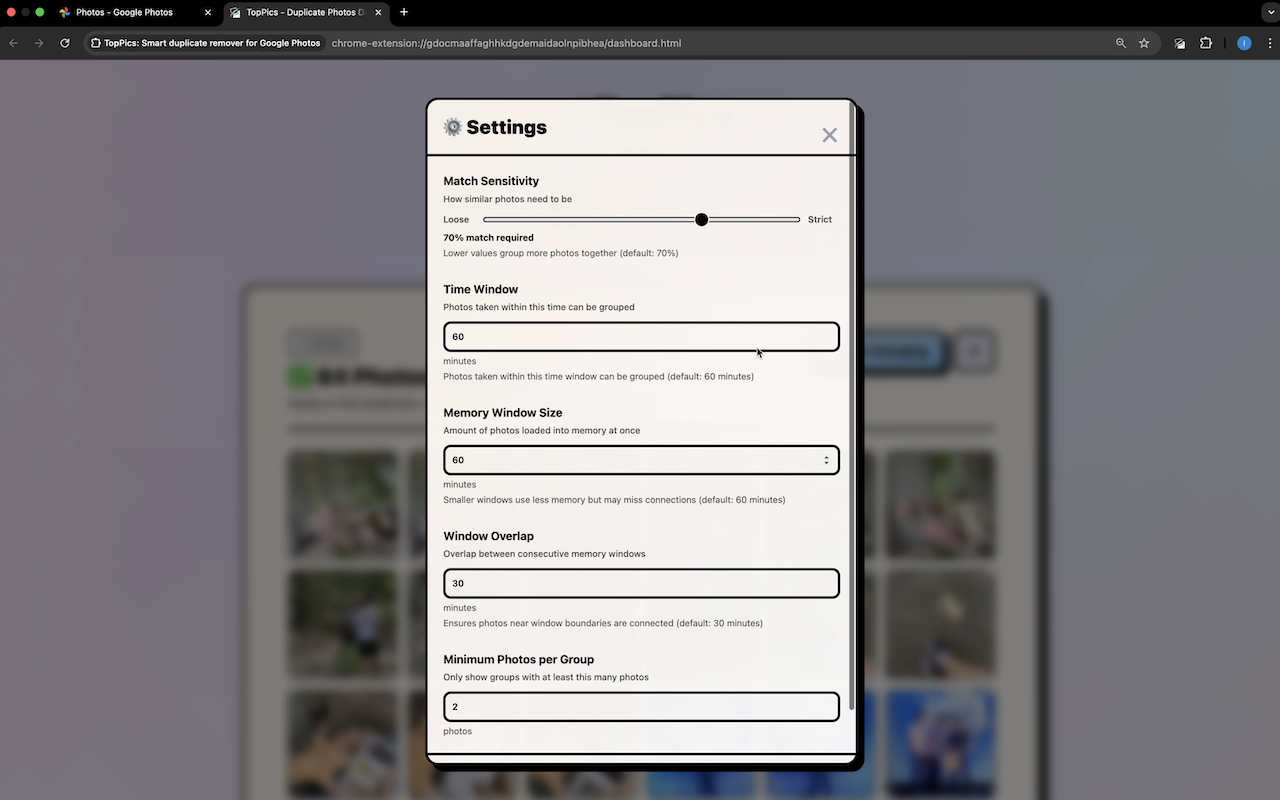 TopPics: Smart duplicate remover for Google Photos - 截图 3