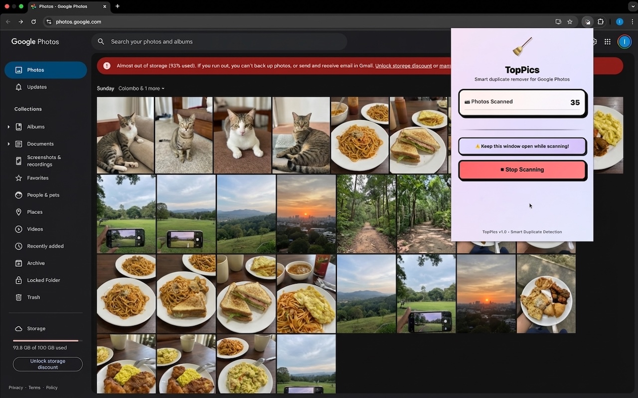 TopPics: Smart duplicate remover for Google Photos - 截图 4