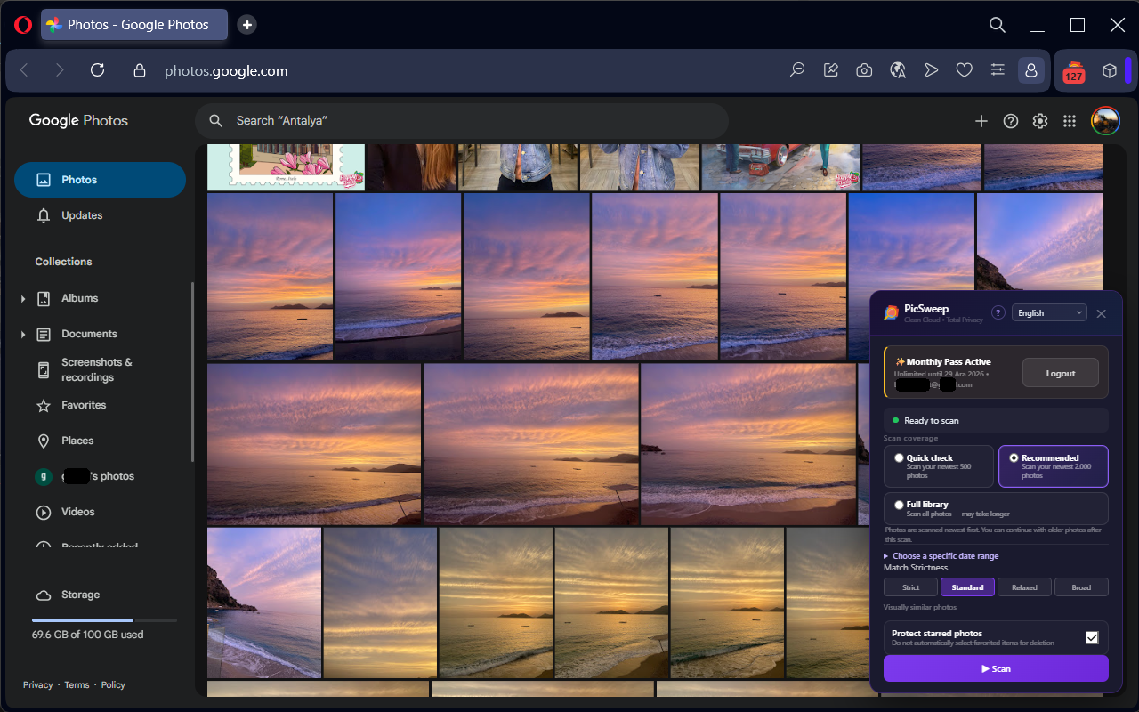 PicSweep — Google 相册和 iCloud 相册重复照片查找器 - 截图 4