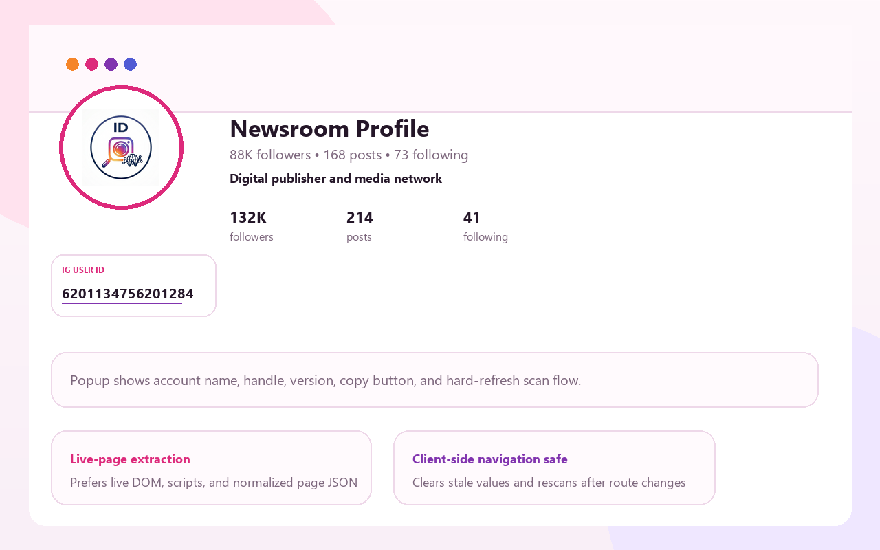 Instagram Page ID Finder - 截图 3