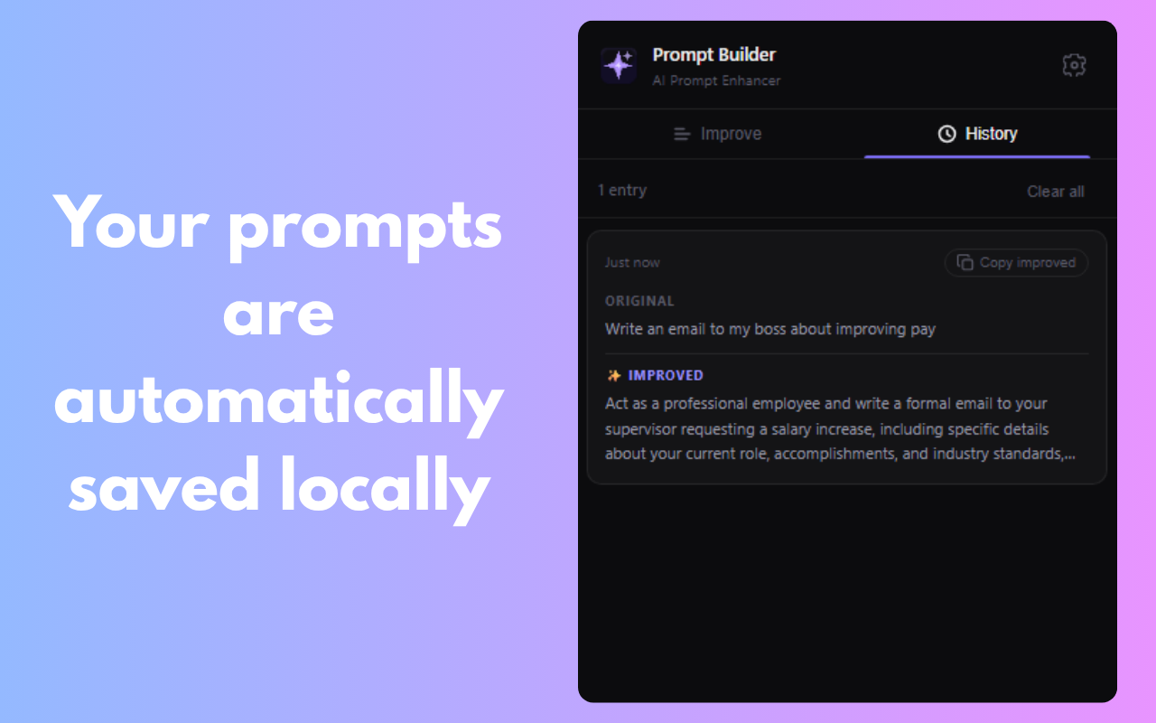 Prompt Builder: AI Prompt Enhancer - 截图 2
