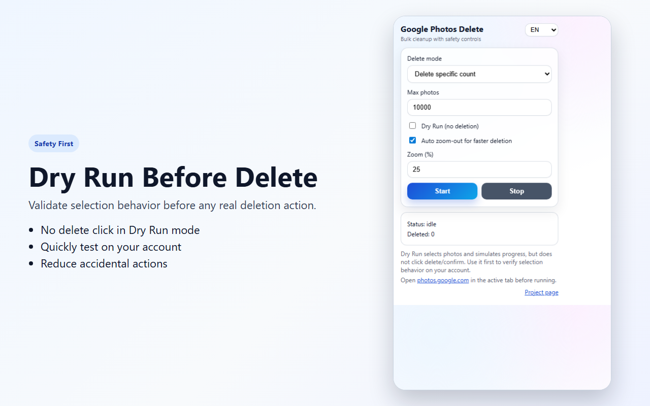 Delete All Google Photos - Bulk Tool - 截图 2