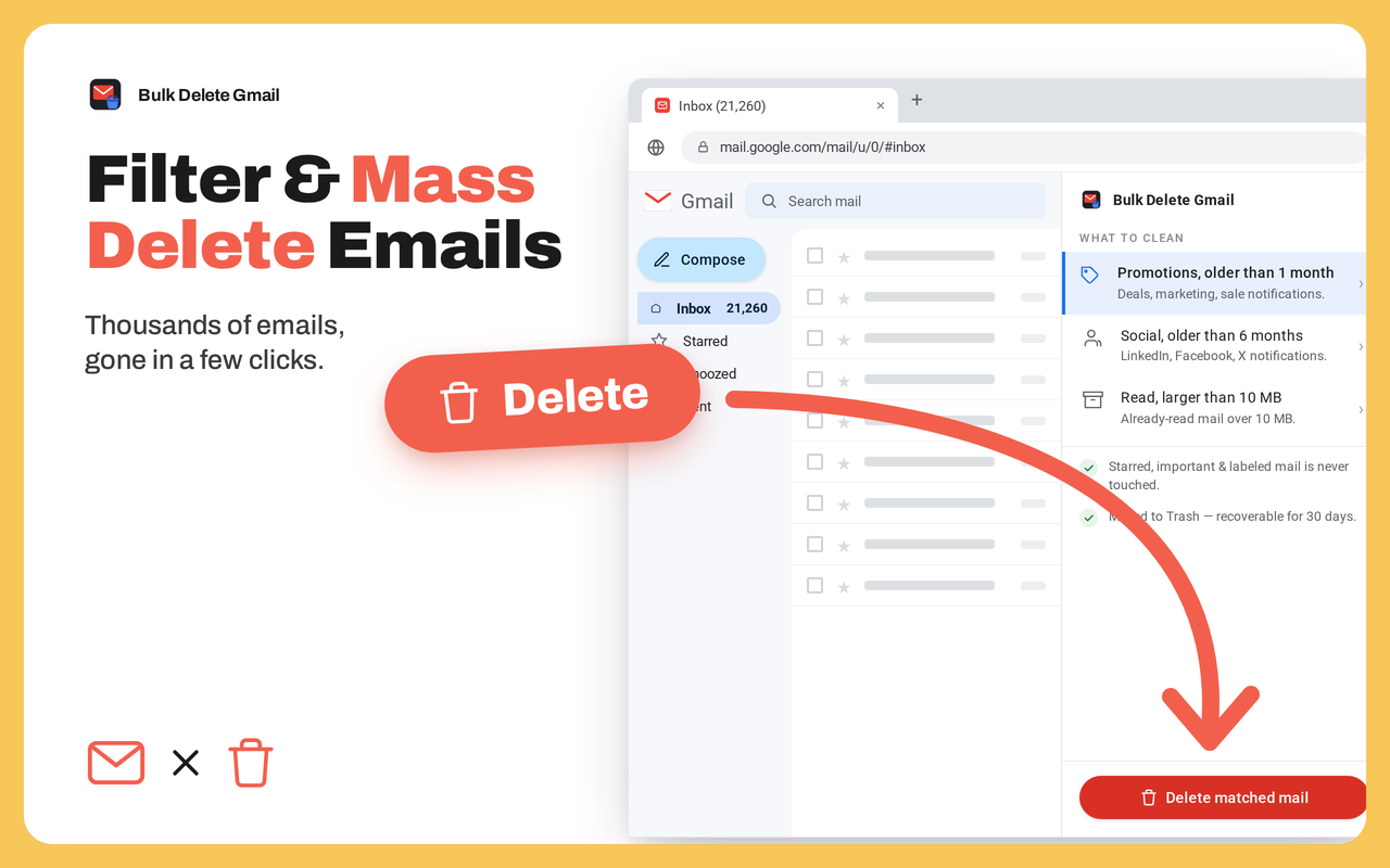 批量删除 Gmail - 截图 2