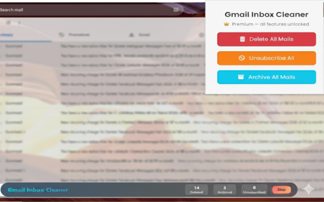 Gmail Unsubscriber & Email Cleaner Fast - 截图 2