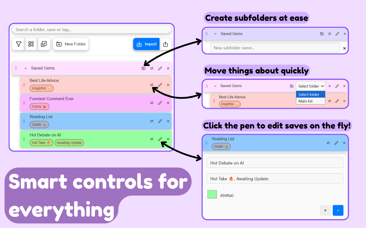 Easy Sort - Reddit Saved Post Manager & Organizer - 截图 3