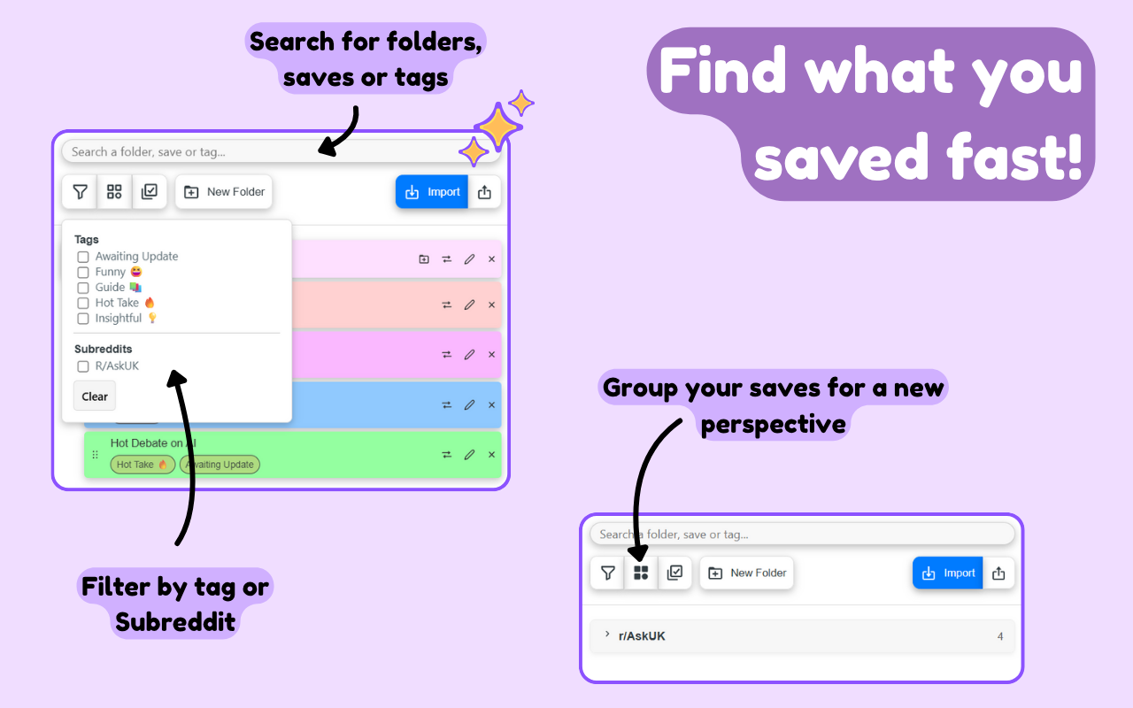 Easy Sort - Reddit Saved Post Manager & Organizer - 截图 5