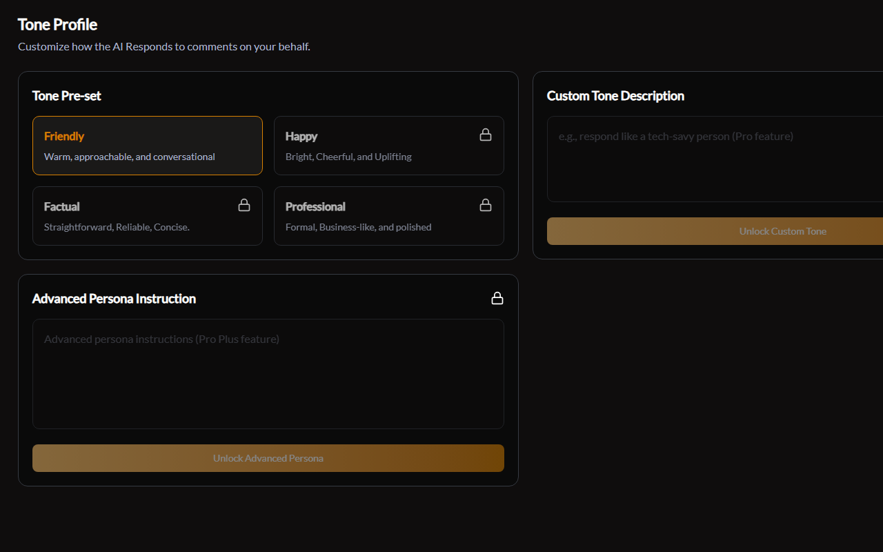 RespondPilot Pro: AI YouTube Comment Replier - 截图 2