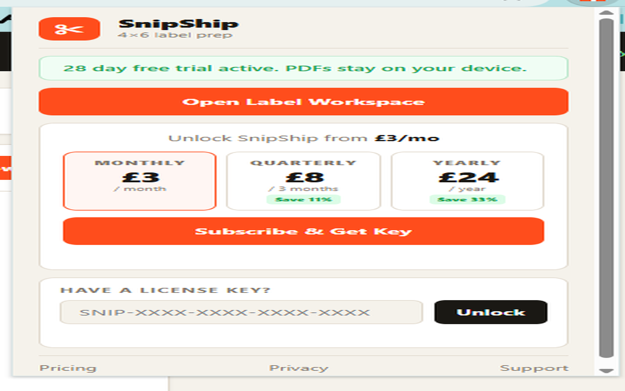 SnipShip – Shipping Label Cropper - 截图 3