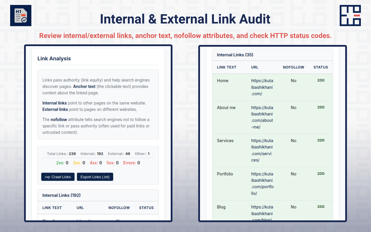 Full SEO Page Analyzer - 截图 2