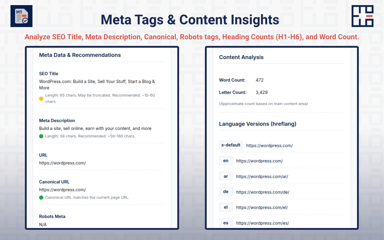 Full SEO Page Analyzer - 截图 3