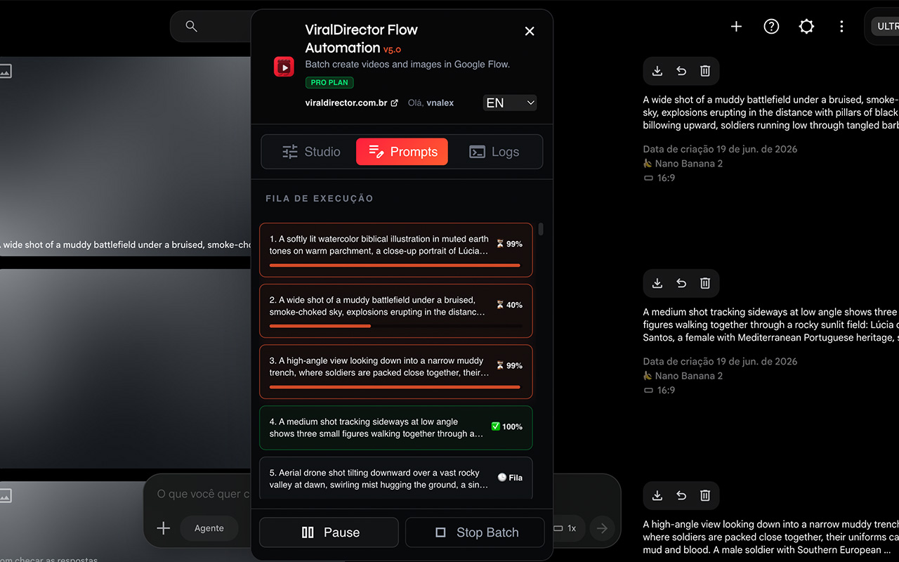 ViralDirector (Flow Extension) - 截图 2