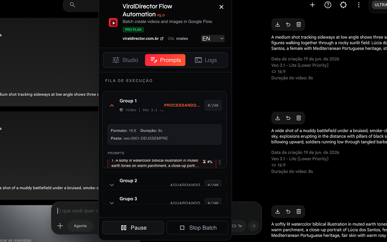 ViralDirector (Flow Extension) - 截图 3