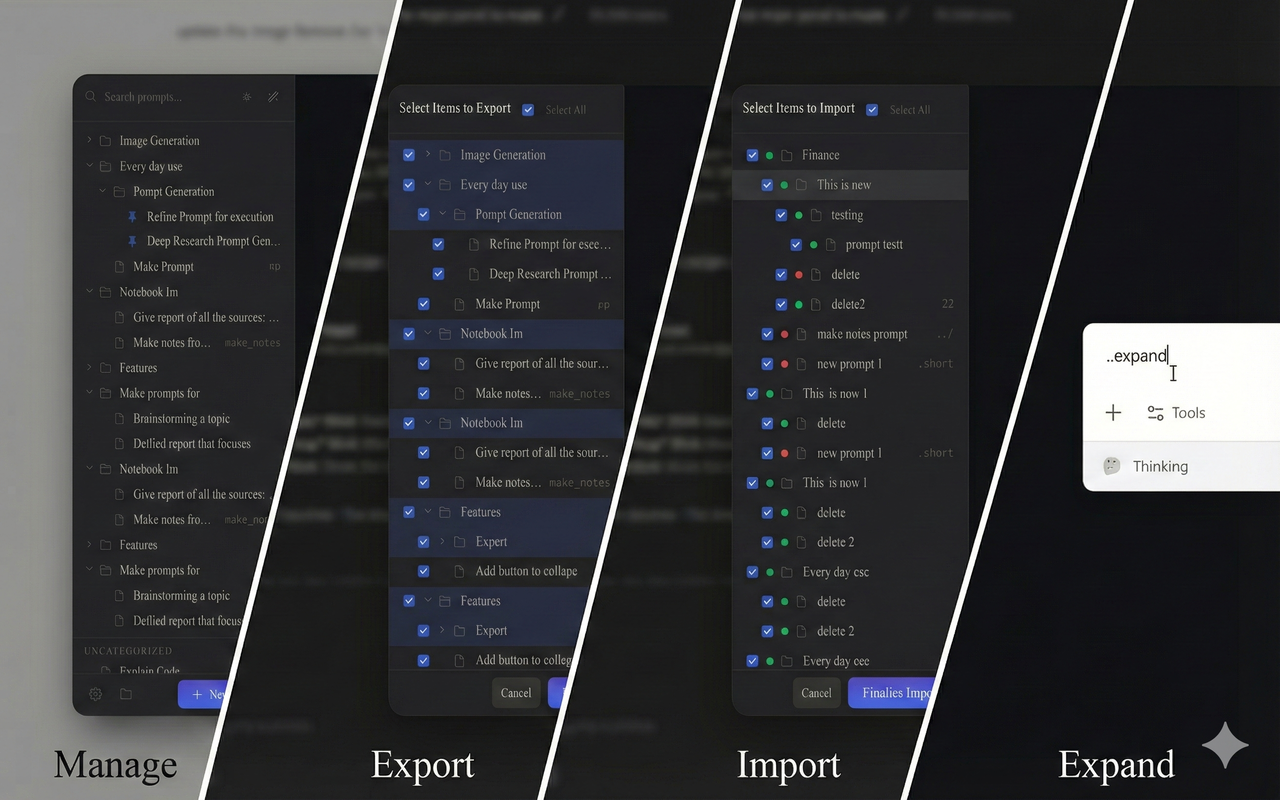 Prompt Manager: AI Prompt Library & Text Expander - 截图 5