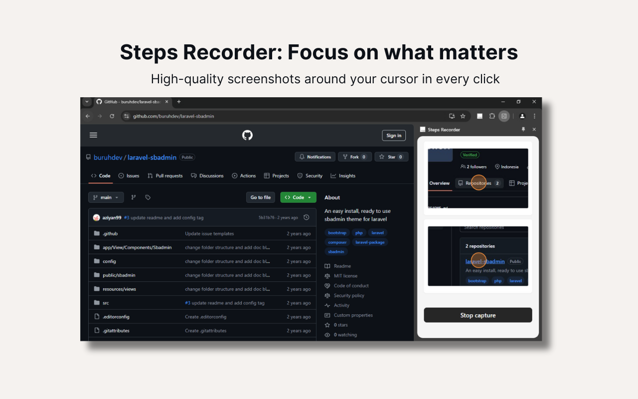 Steps Recorder - 截图 3
