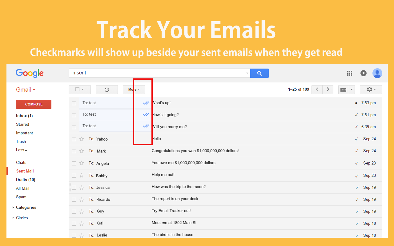 Mail Tracker - Email Tracking for Gmail - 截图 2