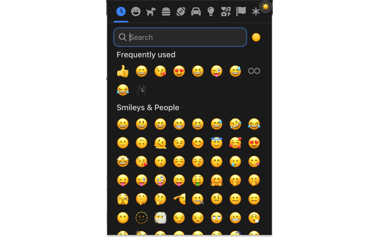Simple Emoji Picker (Modernized) - 截图 1