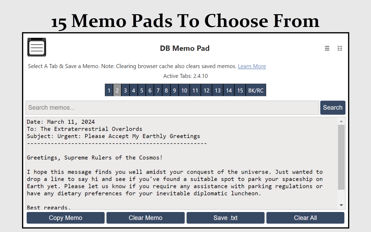 DB Memo Pad - 截图 4