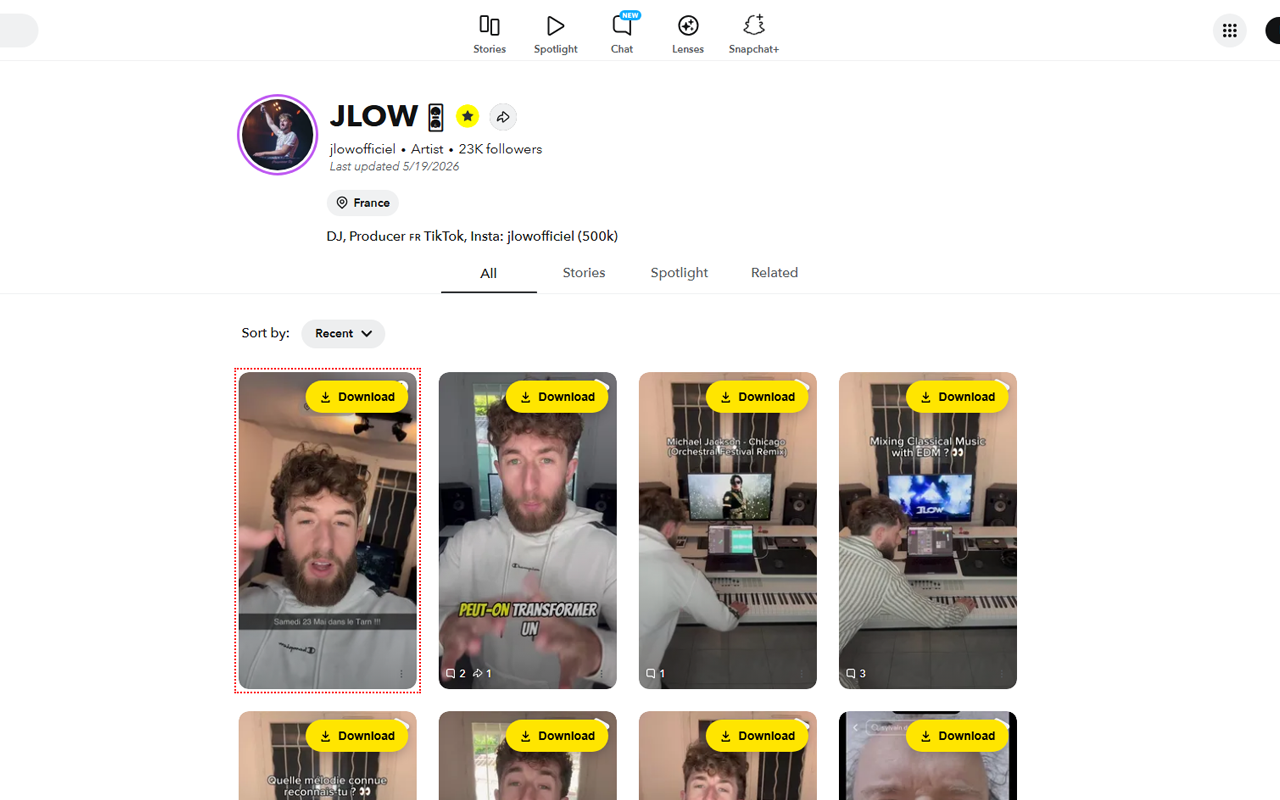 View Snap Stories: Snapchat Downloader - 截图 2