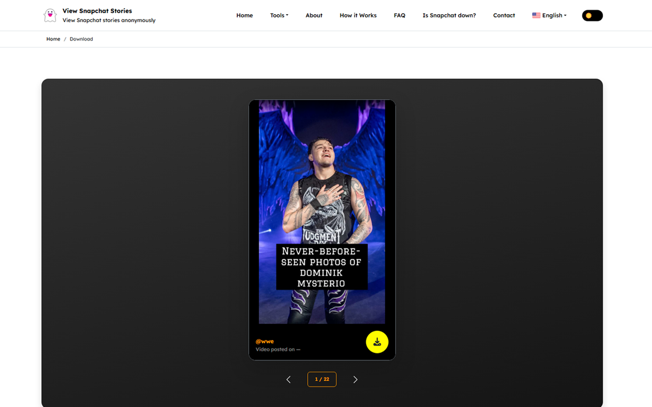 View Snap Stories: Snapchat Downloader - 截图 3