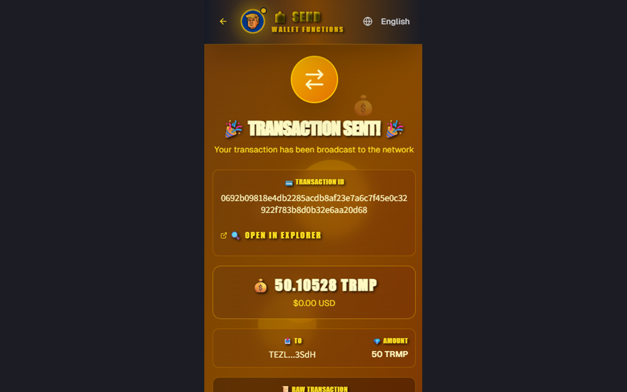 TrumPOW Wallet - 截图 2