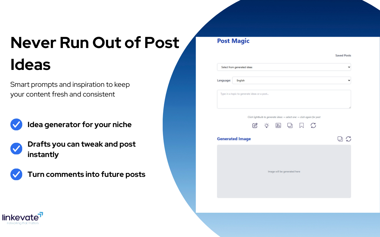 Linkevate - Tool for Consistent LinkedIn Engagement and Lead Generation - 截图 2