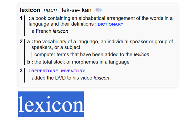 Merriam-Webster Double Click Definitions - 截图 2