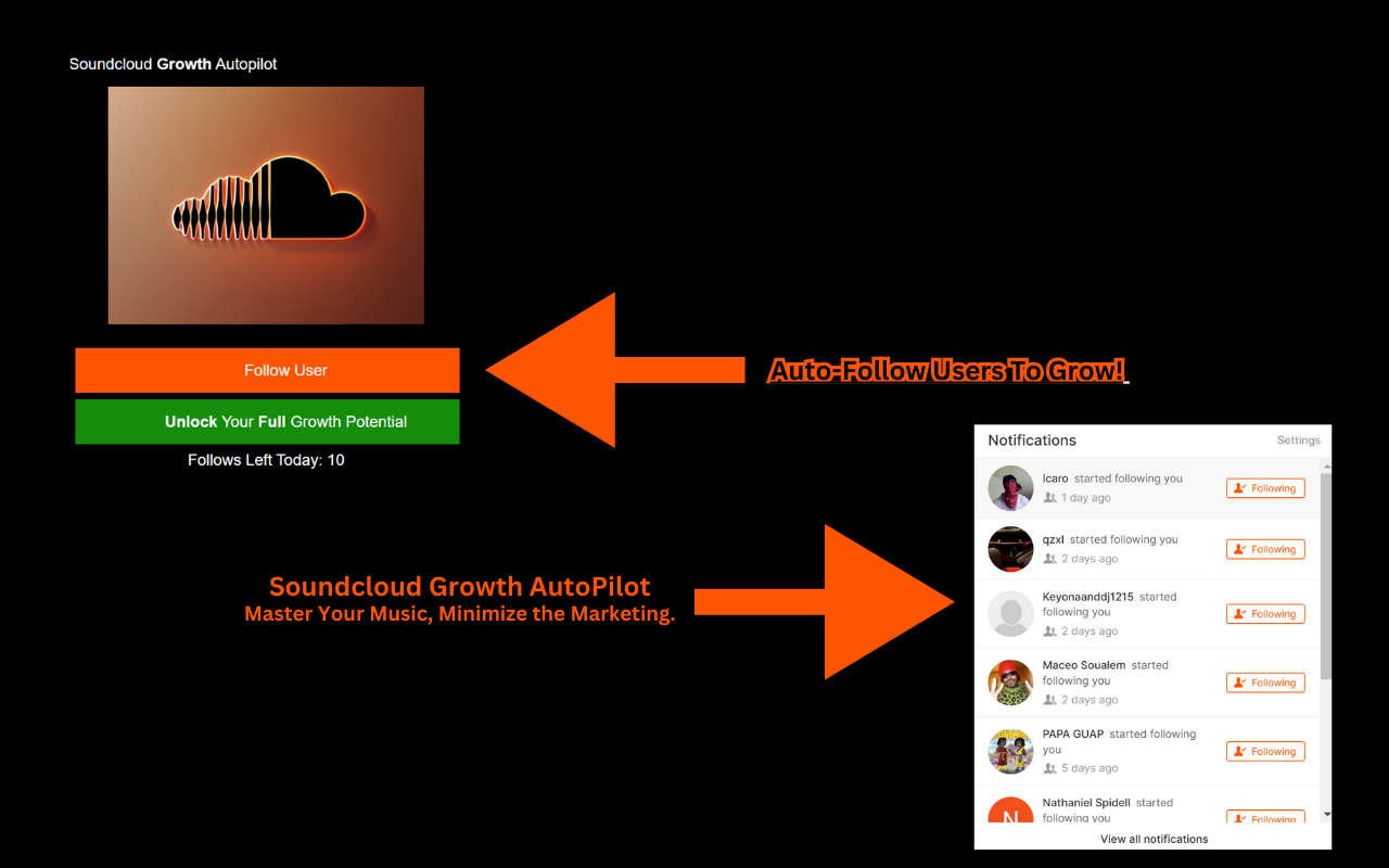 SoundCloud Growth Autopilot - 截图 1