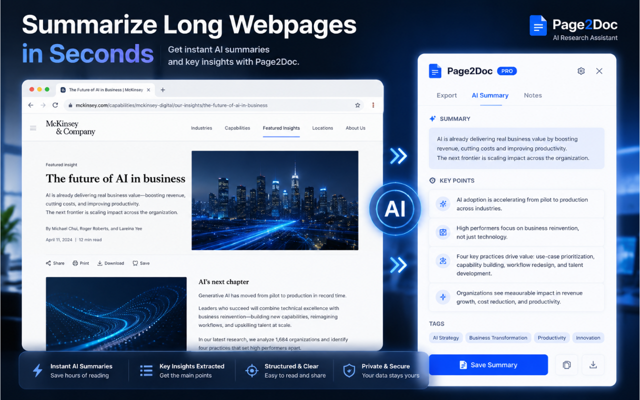 Page2Doc — Web Page to PDF, Word & Excel - 截图 2